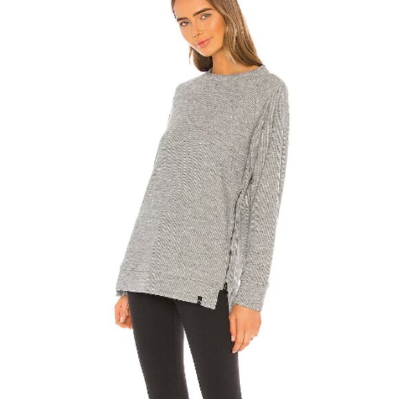 Varley Tops - Varley Sierra Side‎ Zip Sweatshirt in Gray sz XS